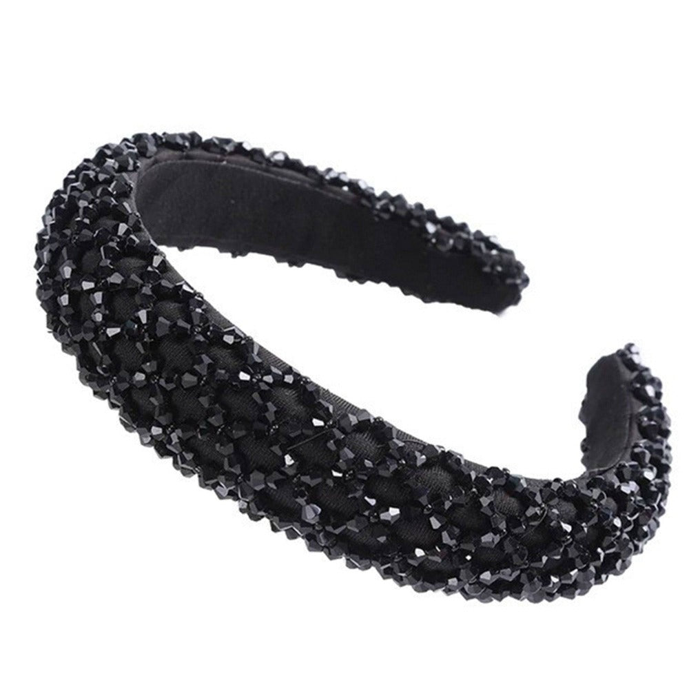 Sparkly Rhinestone Crystal Padded Headband - Dilly's Collections -  Hair Beauty and Lifestyle Products Australia