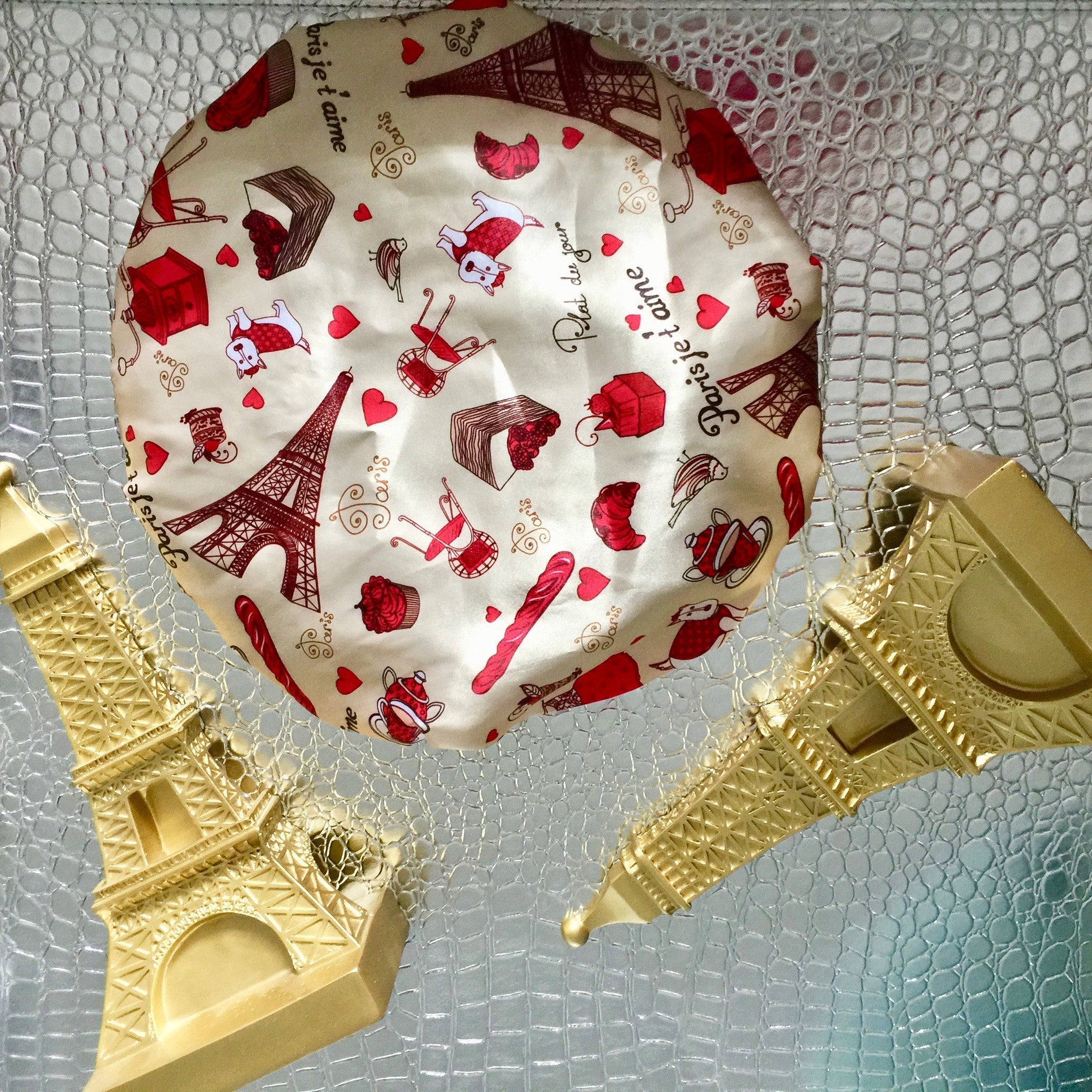 No More Restyling “Dry” Hair Out of the Shower: Dilly’s Collections Shower Cap