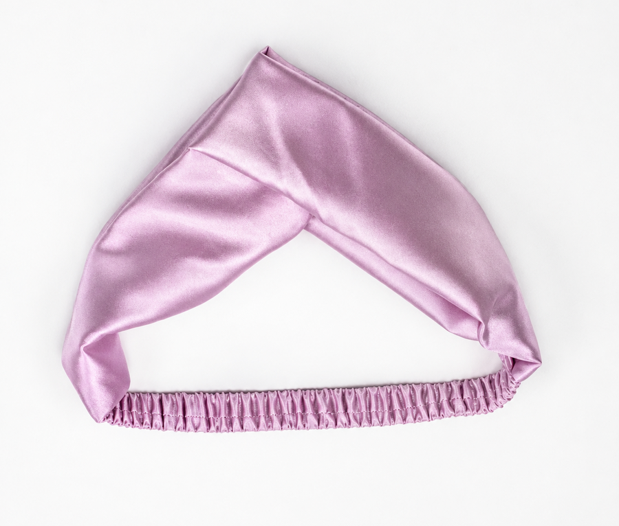 Lilac Satin Headband