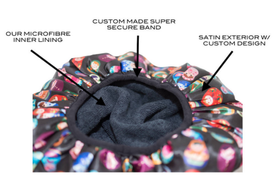 Shower Cap - Microfibre Lined. Duck Design. Small - Medium