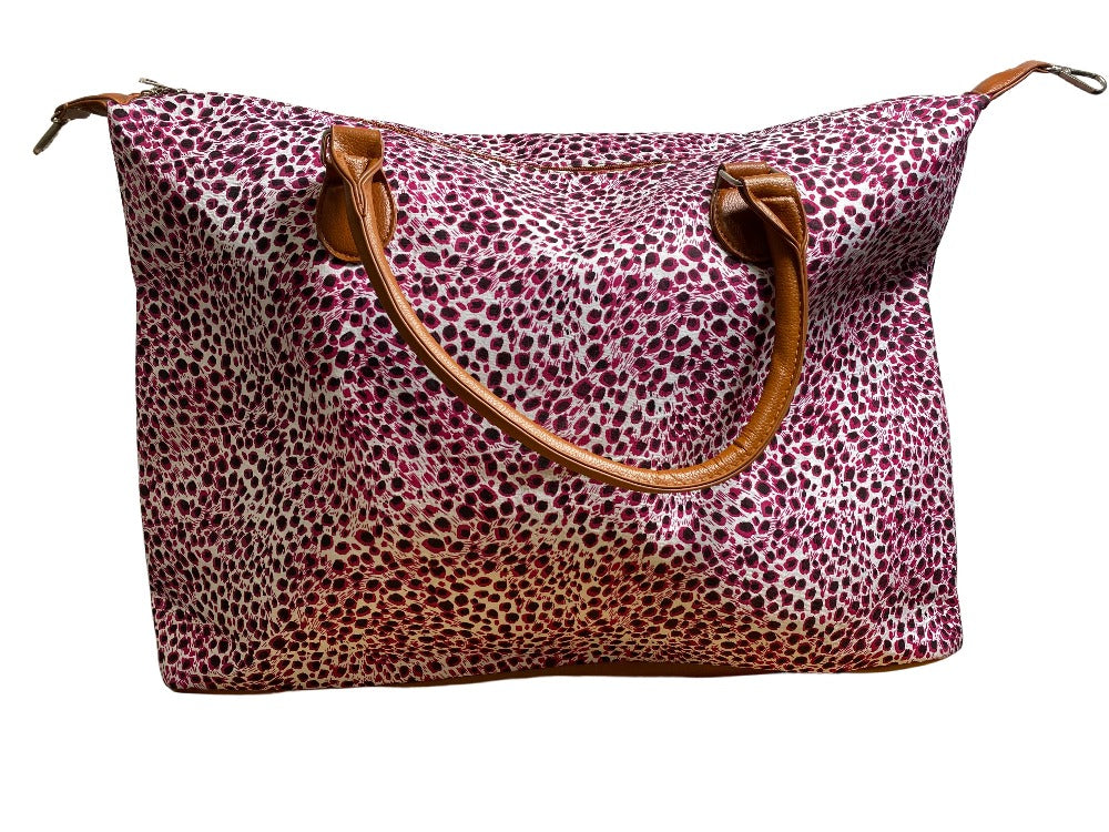 Pink Leopard Print Tote Bag - Dilly's Collections -  Hair Beauty and Lifestyle Products Australia