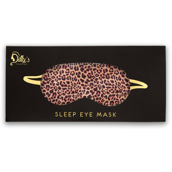 Leopard Eye Mask Eye Mask - Satin With Padding - Leopard style | Dilly's Collections