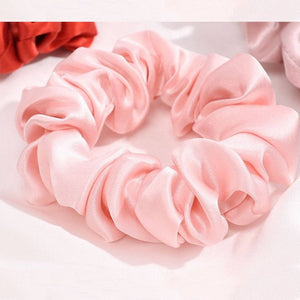 Scrunchies - 3 pack - 100% Mulberry Silk - Pink - Dilly's Collections - Hair Beauty and Lifestyle Products Australia