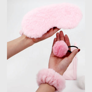 Pink Lovers Beauty Set - Eye Mask, Scrunchie & Hair Tie - Dilly's Collections -  Hair Beauty and Lifestyle Products Australia