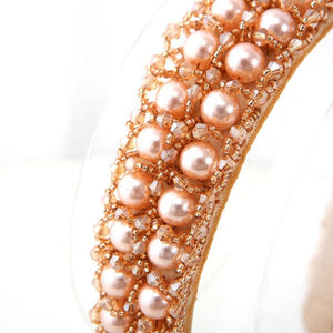 Headband - Gold Rhinestones and Pearls - Hair Beauty and Lifestyle Products Australia