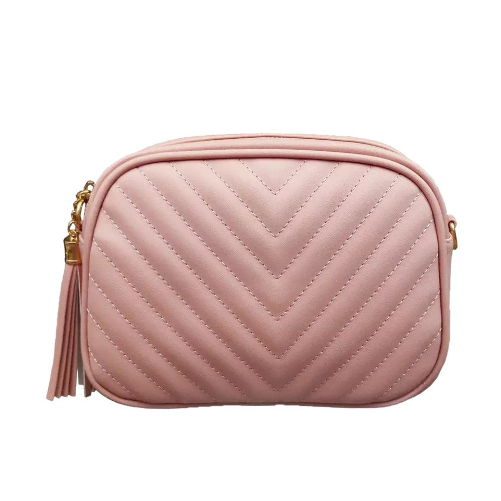Pink Vegan Leather Handbag  | Crossbody Bag - Dilly's Collections - Hair Beauty and Lifestyle Products Australia