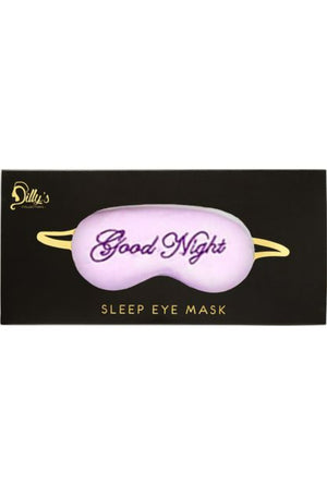 Satin Sleeping Cap & Goodnight Eye Mask - Purple - Dilly's Collections - Hair Beauty and Lifestyle Products Australia